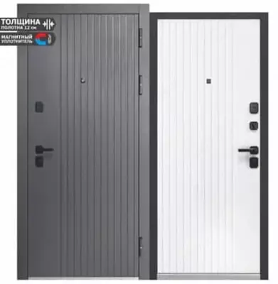 Входная комбинированная дверь "Luxor 2" МДФ Вертикаль (Россия) АКЦИЯ!