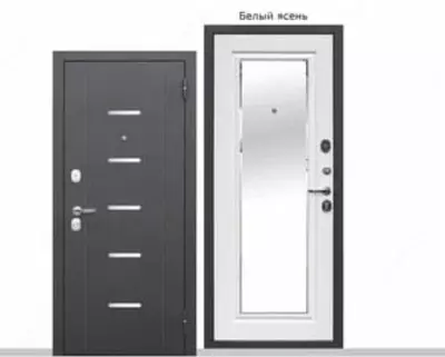 Входная комбинированная дверь "Гарда" МДФ Зеркало Фацет (Россия) АКЦИЯ!