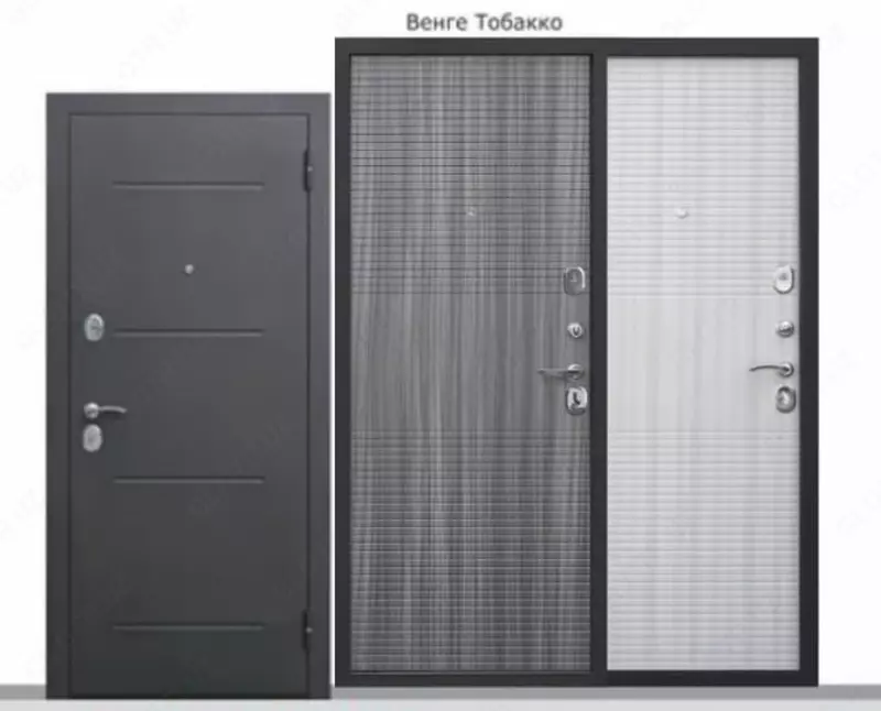 Kirish eshigi "Garda" MDF Black Moire (Rossiya) AKSIYA!