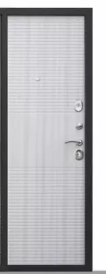 Входная комбинированная дверь "Гарда" МДФ Черный Муар