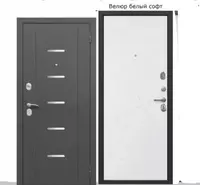 Kirish eshigi "Garda" MDF Alpha silver (Rossiya) AKSIYA!