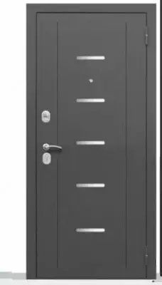 Входная комбинированная дверь "Гарда" МДФ Альфа серебро (Россия) АКЦИЯ! - 2 600 000 сум / комплект