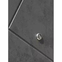 Метал.дверь Бруклин — серебро зеркало мрамор Ideal Doors