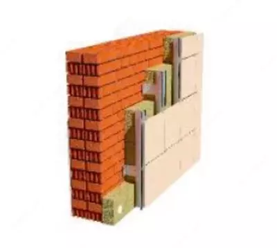 Каменная ватадля вент-фасада 80 kg/m³