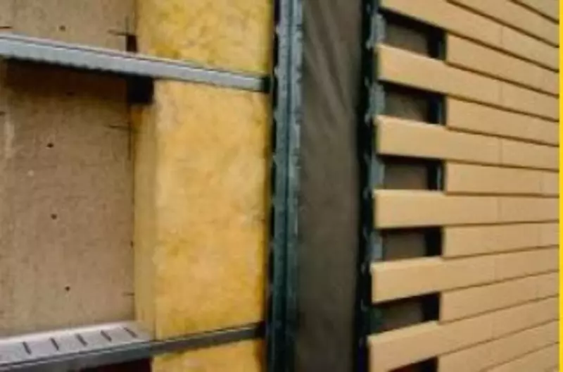 Каменная ватадля вент-фасада 100 kg/m³