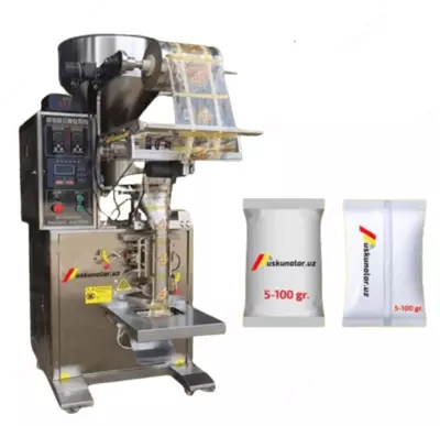 Dukkakli va kukunsimon mahsulotlarni 5 grammdan 100 grammgacha qadoqlash uskunasi