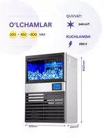 Professional muz tayyorlagich Uskunalar.uz EMU-25 – kvadrat shakldagi muz / kuniga 25 kg - 9 570 584 so'm