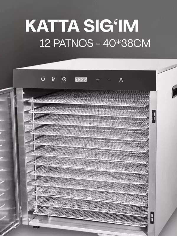 sabzavot va pastila uchun degidratator US-12.