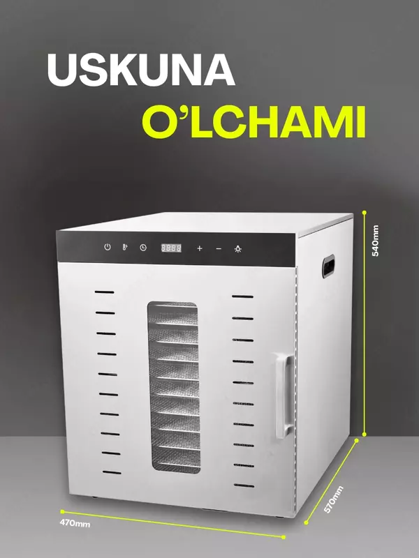 Sabzavot va mevalar uchun quritgich meva