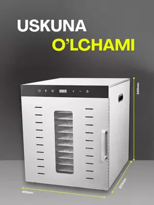 Sabzavot va mevalar uchun quritgich meva