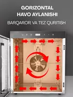 sabzavot va pastila uchun degidratator US-12.