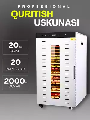 Sabzavot va mevalar uchun quritgich.