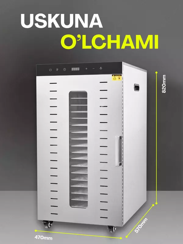 7 702 000 so'm Sabzavot va mevalar uchun quritgich.