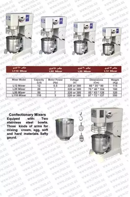 Промышленный миксер Кондитерское оборудование