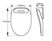 Электрическое умное сиденье для унитаза с боковой панелью. - Сиденья для унитаза