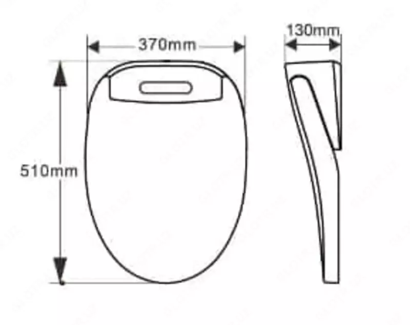 Электрическое сиденье-биде для унитаза с датчиком движения. - E-bidet Uzbekistan