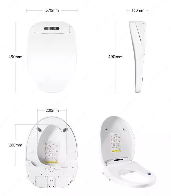 Электрическое умное сиденье для унитаза с пультом управления E-bidet Uzbekistan