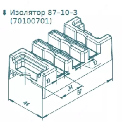 ИЗОЛЯТОР ПОЛИМЕРНЫЙ 87-10-3 - Цена по запросу