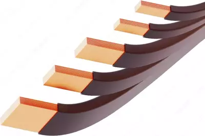 Шина медная гибкая изолированная ШМГИ 10х120х1 на напряжение более 80В