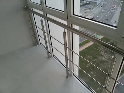 Установка перил на окна