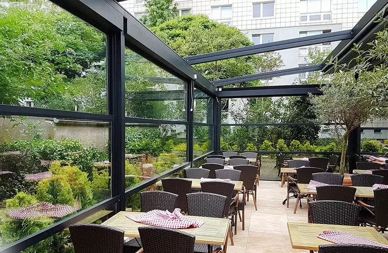 Гильотинное остекление