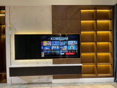 Yashash xonasida televizor devori - Narx so&#039;rov asosida