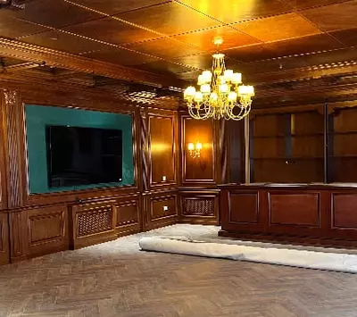 Бильярдная комната Виды шпона мебели