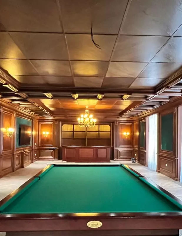 Бильярдная комната Виды шпона мебели Только в розницу