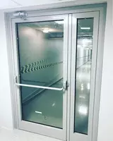 eshiklar va vitrajlar. Yong'in ko'zoynaklari.