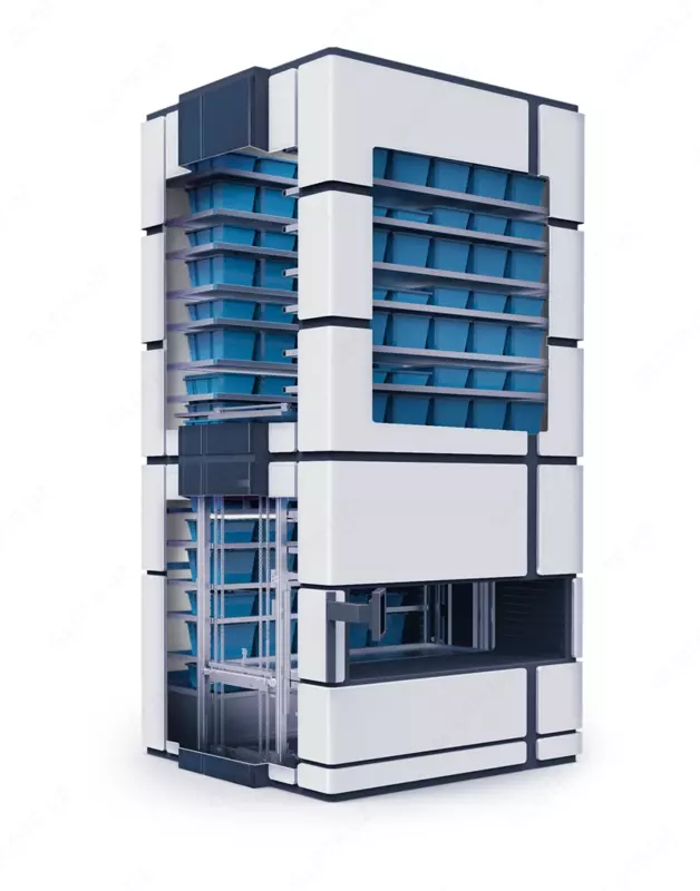 Автоматизированный склад лифтового типа CUBER компании CSort