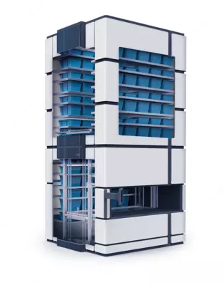 Автоматизированный склад лифтового типа CUBER компании CSort