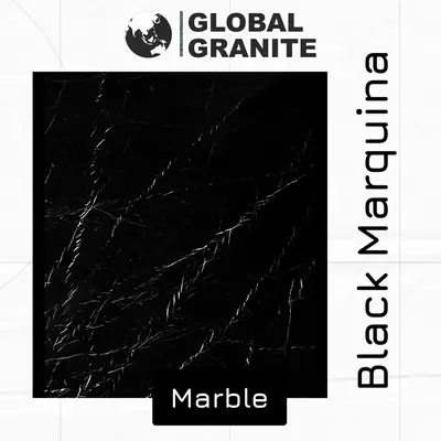 "Black Marquina" Мрамор