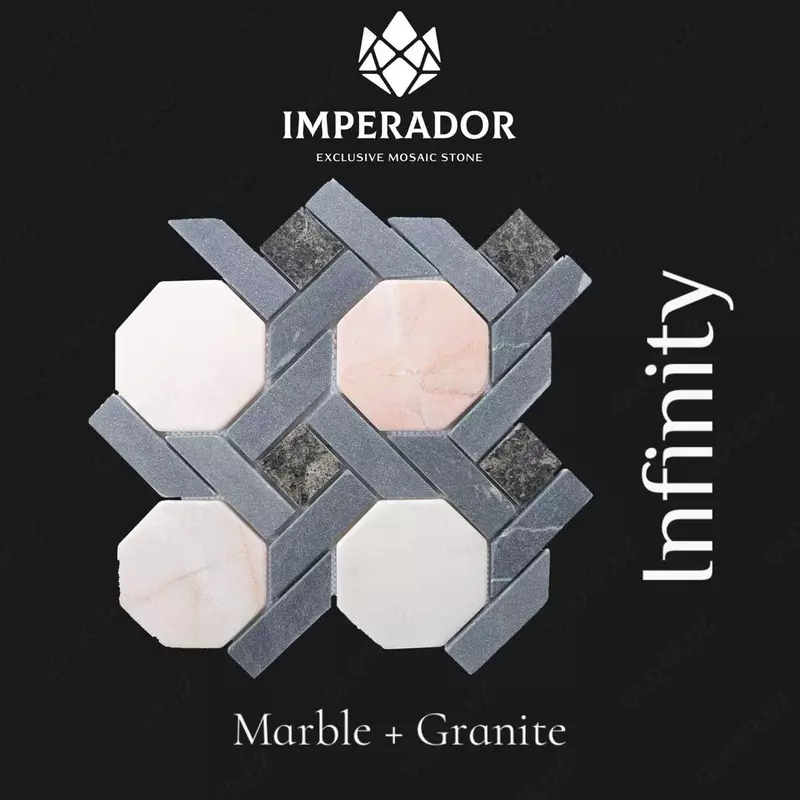 Брусчатка "Infinity" из мрамора и гранита