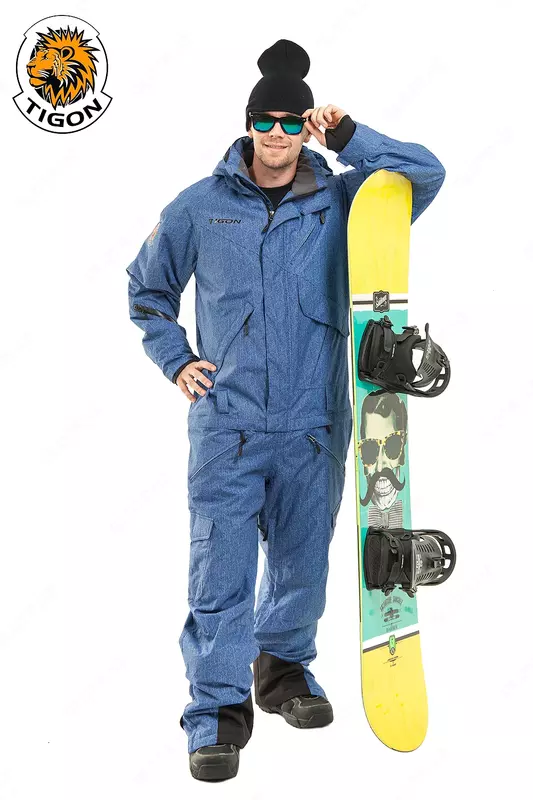 TIGON JEANS erkaklar snoubord kostyumi