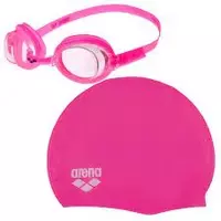 Arena очки + шапочка детские Pool jr set pink - 180 000 сум