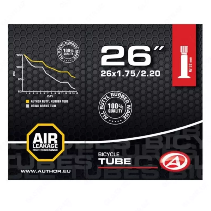 Камера Author Tube AT-MTB-26" AV32 26X1.75/2.20 - 70 000 сум