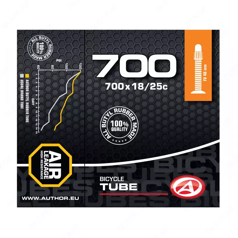 Камера AUTHOR TUBE AT-ROAD-700C FV48 700X18/25C