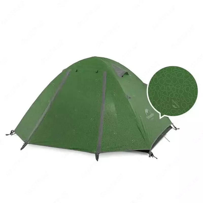  Палатка NATUREHIKE P-SERIES ALUMINUM POLE TENT WITH NEW MATERIAL 210T65D EMBOSSED DESIGN (V4) - 