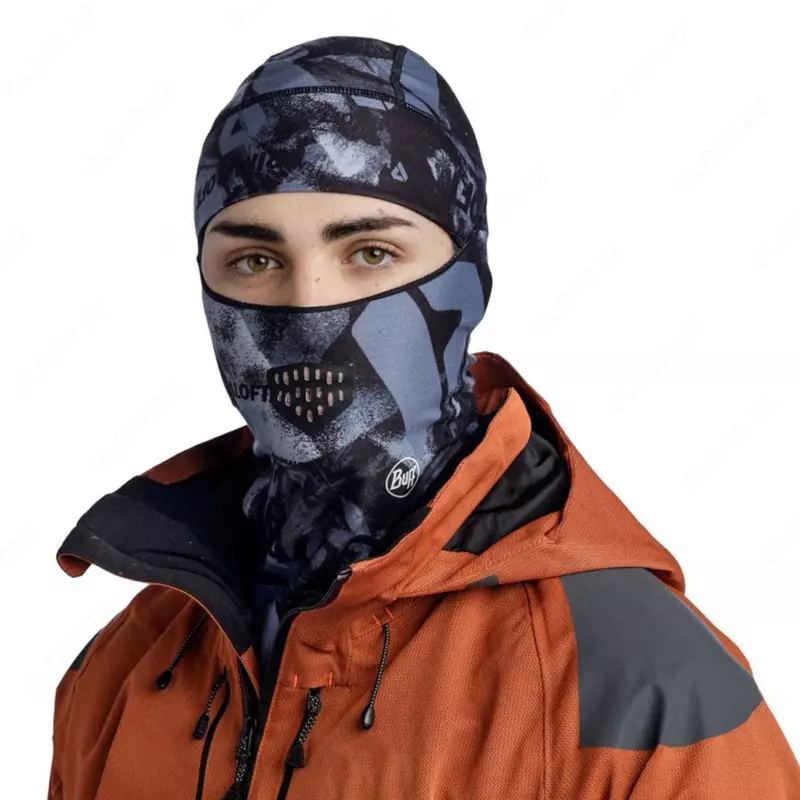 Балаклава BUFF THERMONET HINGED BALACLAVA (redloy citronella/shiray multi/skatick graphite - RIDERSHOP