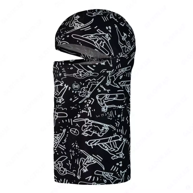 Balaklava BUFF THERMONET HINGED BALACLAVA (tivat black/enphi multi)