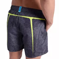  Шорты мужские пляжные Arena Pro file  M  black multi soft green Только в розницу