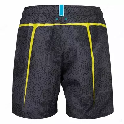 Arena Pro file erkaklar sohil shortlari, XL, black multi soft green