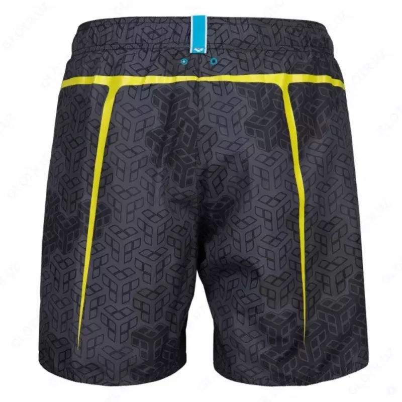 Arena Pro file erkaklar sohil shortlari, XL, black multi soft green