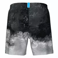  Шорты мужские пляжные Arena Water prints  XL  black beach soft green - 