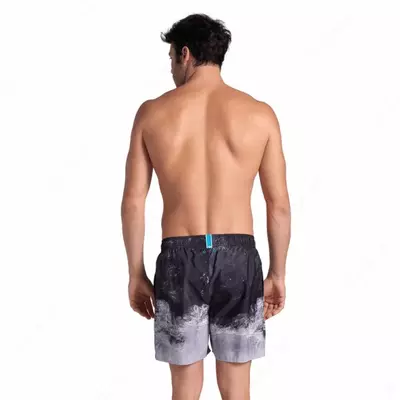 Arena Water prints erkaklar sohil shortlari, XXL, black beach soft green