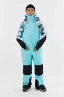  Комбинезон NEPAL KN1141/55/NEO29/20/35 принт гора/неоголубой/черный/белый (SMALL) - 