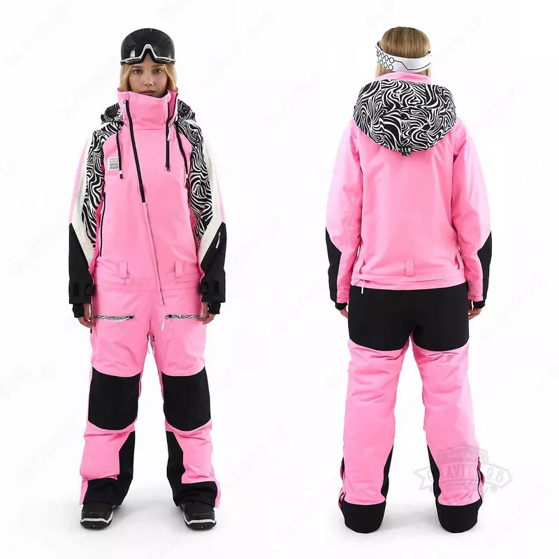  Комбинезон NEPAL KN1141/56/NEO49/20/35 принт зебра/неорозовый/черный/белый (SMALL) - 