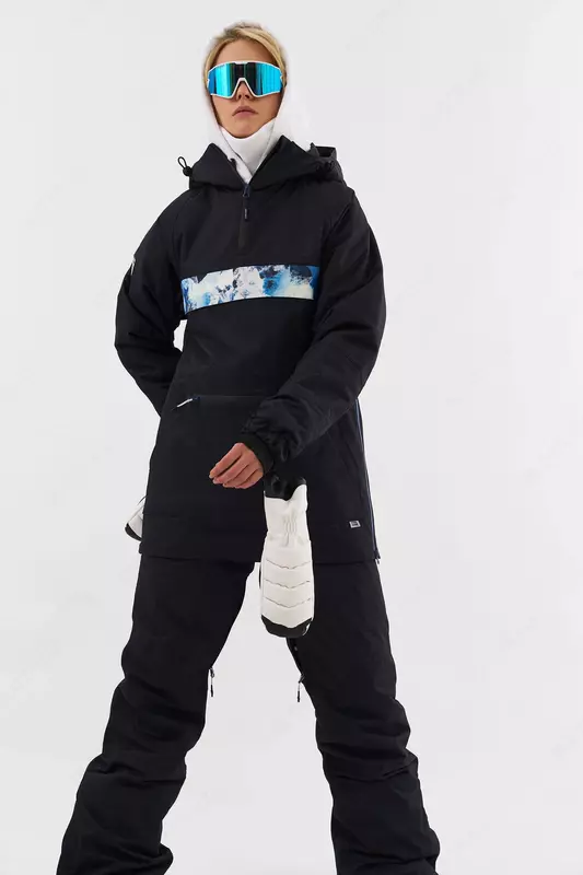 Анорак DUBLIN АК4116D/20/55 черный/принт гора (MEDIUM)