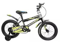 Детский велосипед Trinx Trilogy 2.0 black green 16 колеса 