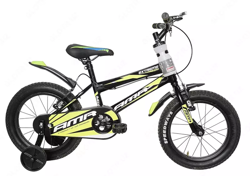 Детский велосипед Trinx Trilogy 2.0 black green 16 колеса 